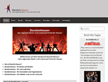 Tablet Screenshot of bandsinhessen.de